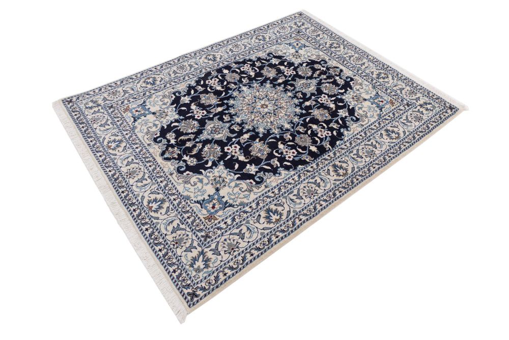 Perserteppich - Nain - 150 x 193 cm - dunkelblau