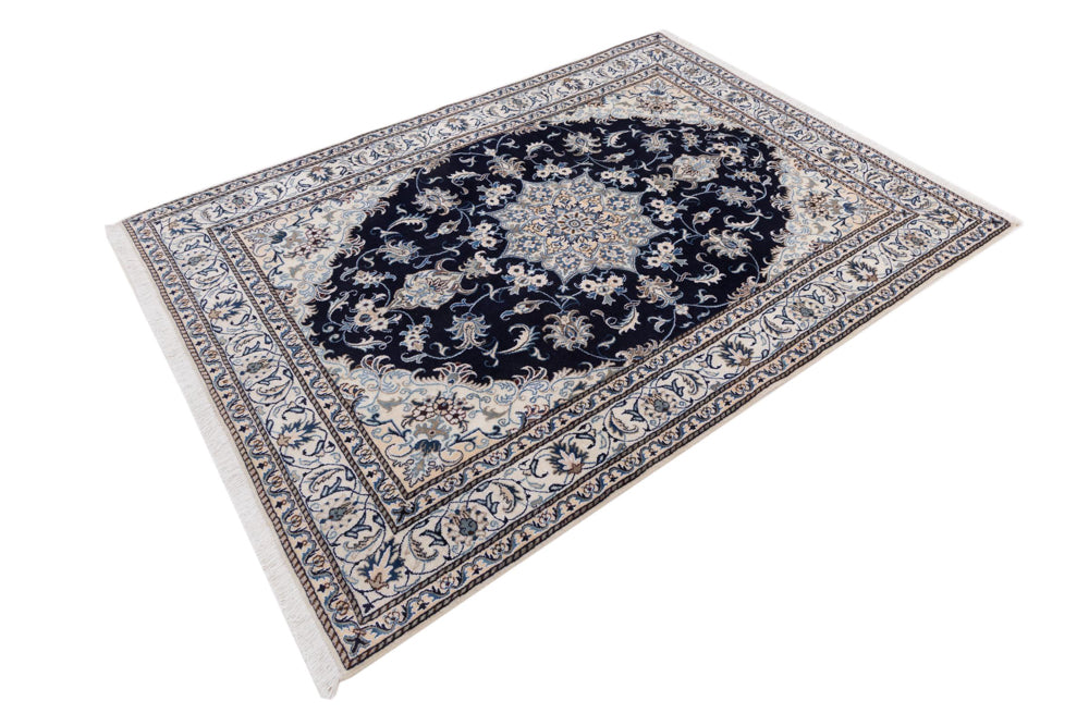 Perserteppich - Nain - 228 x 170 cm - dunkelblau