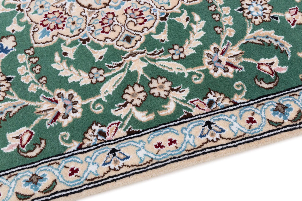 Perserteppich - Nain - 133 x 88 cm - grün
