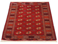 Turkaman Teppich 144 x 110 cm - rot