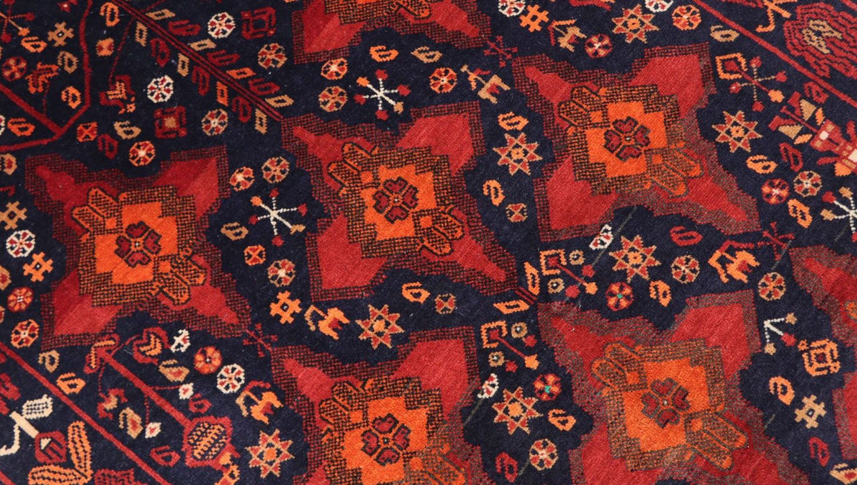 Afghan Teppich 172 x 100 cm - rot