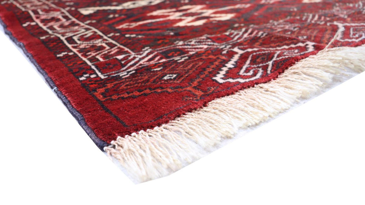 Afghan Teppich - Buchara 90 x 165 cm - dunkelrot