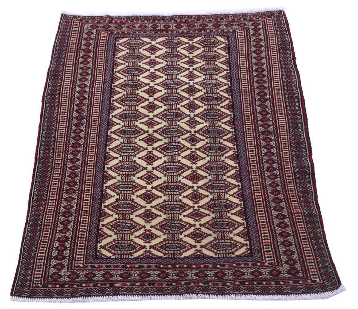 Afghan Teppich 164 x 121 cm - bordeauxrot