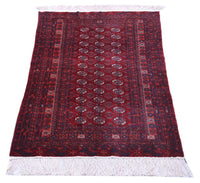 Afghan Teppich 169 x 113 cm - dunkelrot