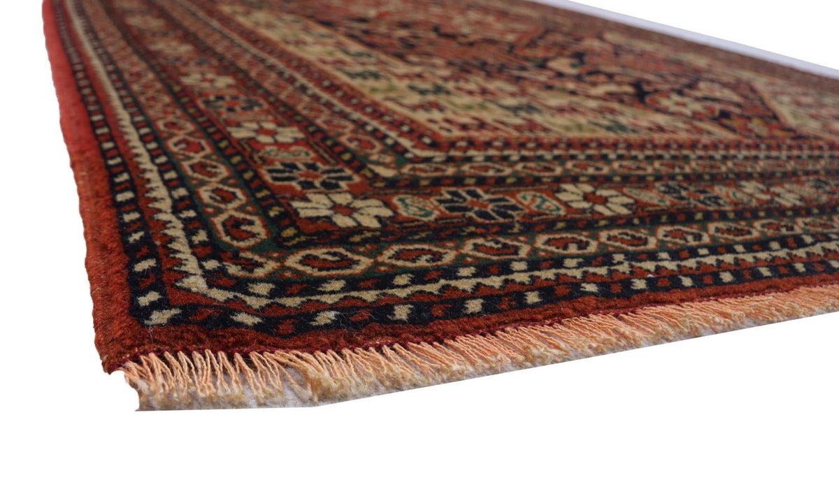 Afghan Teppich 126 x 193 cm - dunkelrot