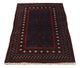 Belutsch Teppich 115 x 191 cm - dunkelrot