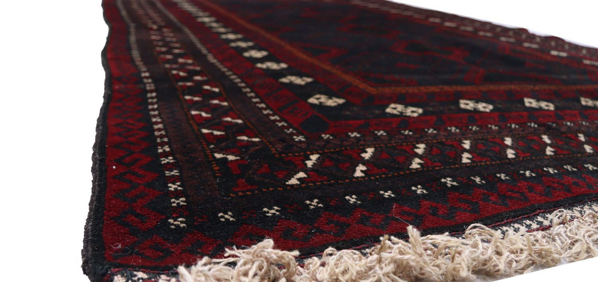 Belutsch Teppich 115 x 191 cm - dunkelrot