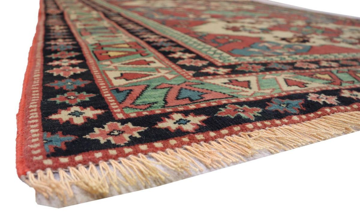 Afghan Teppich 135 x 145 cm - rot