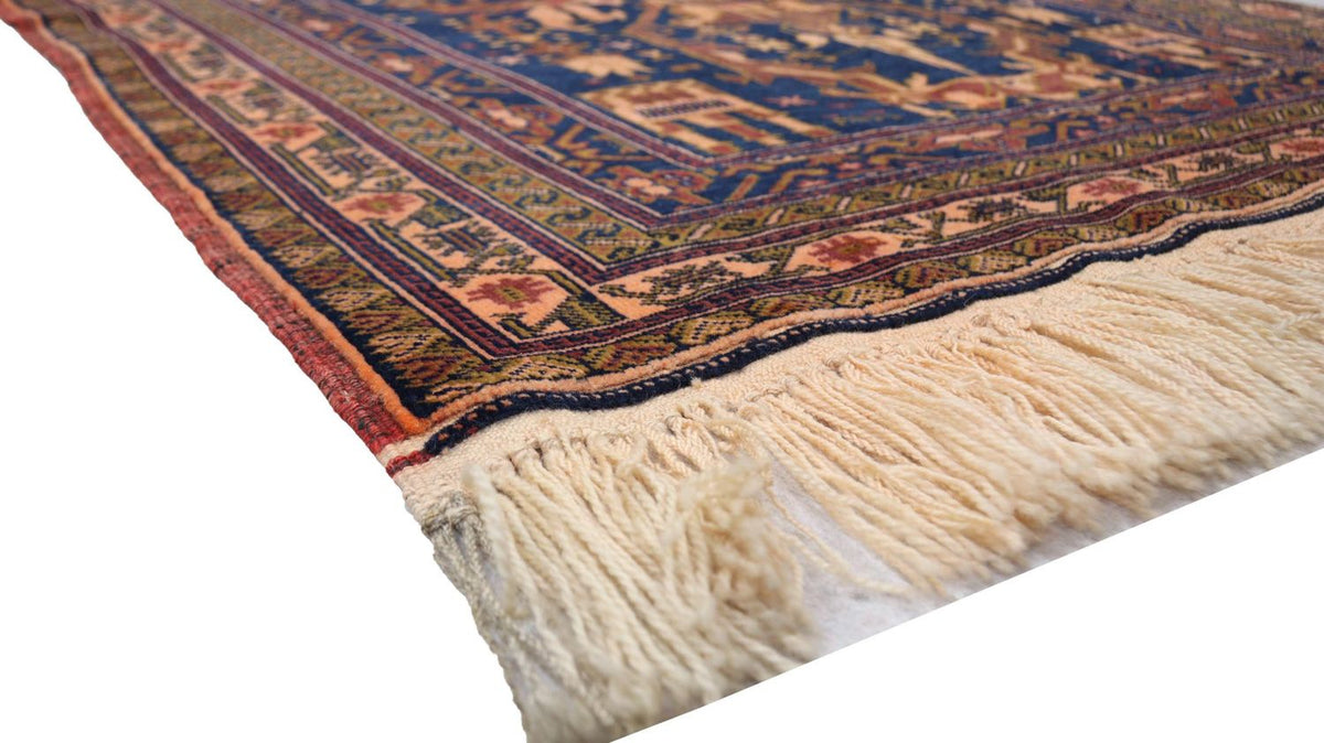 Afghan Teppich 95 x 136 cm - blau