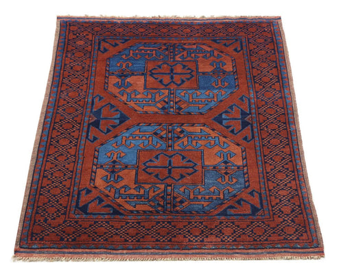 Afghan Teppich 124 x 90 cm - rot