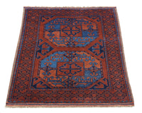 Afghan Teppich 124 x 90 cm - rot