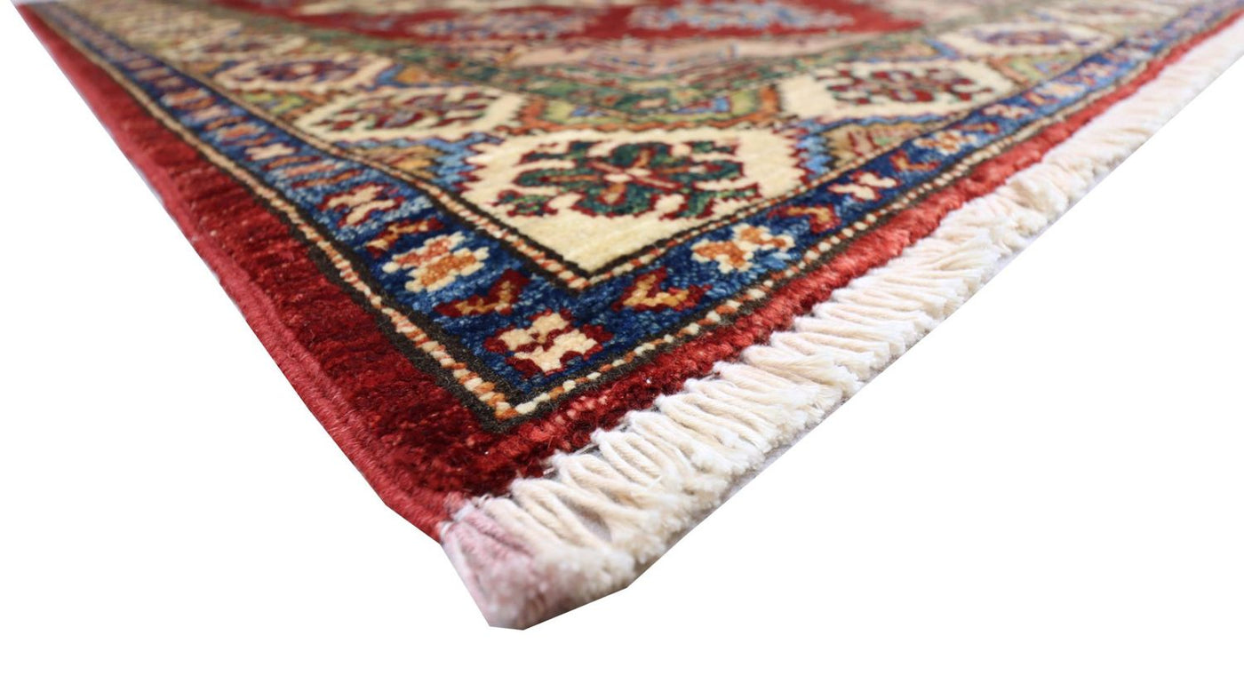 Ziegler Teppich - Kazak 155 x 102 cm - dunkelrot