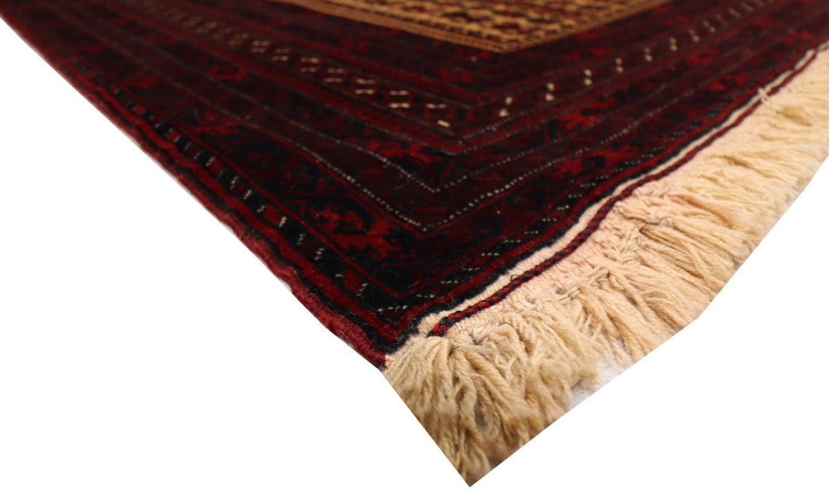 Afghan Teppich 150 x 95 cm - dunkelrot
