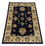 Ziegler Teppich 120 x 78 cm - dunkelblau