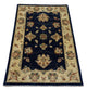 Ziegler Teppich 120 x 78 cm - dunkelblau