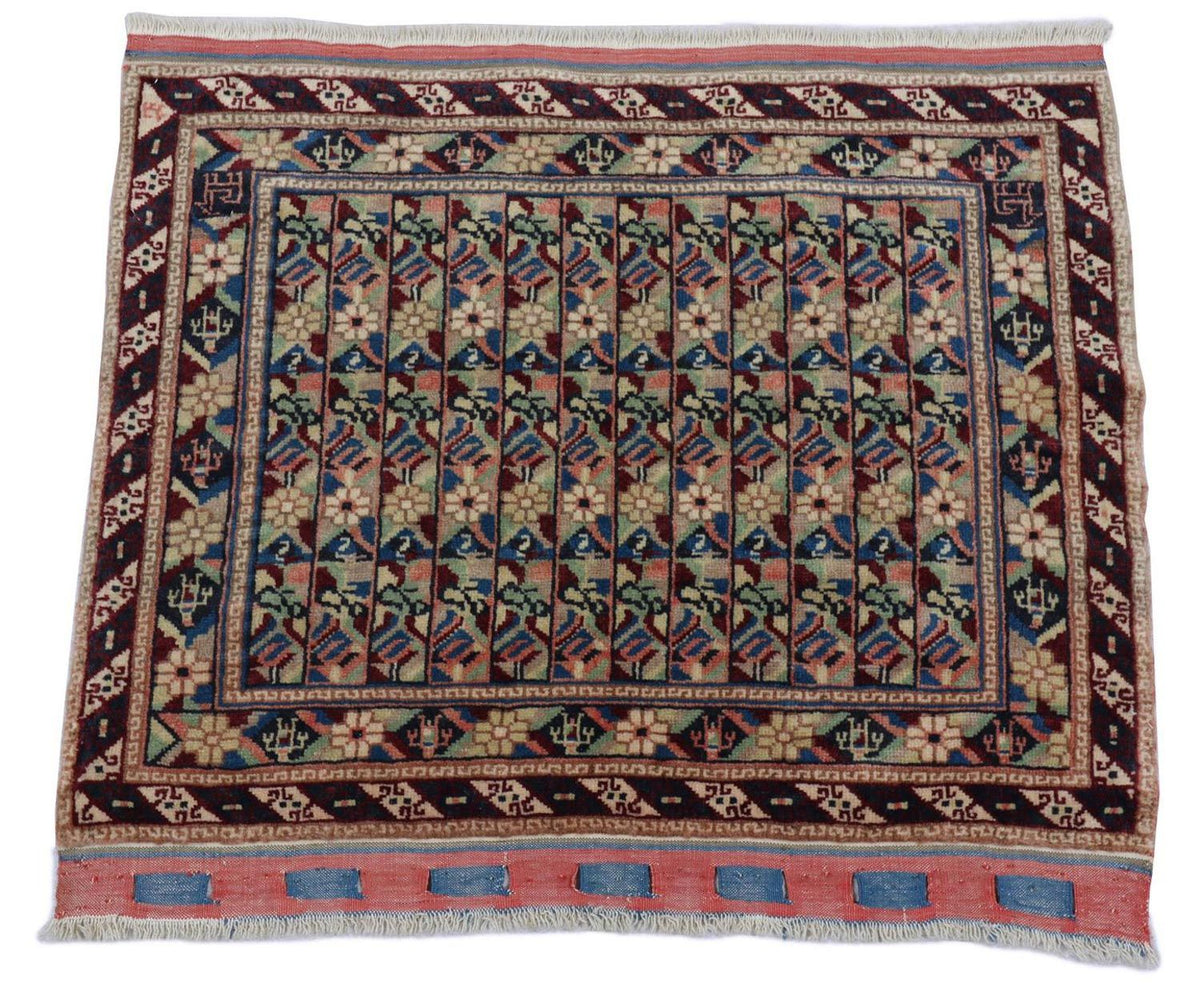 Afghan Teppich - Buchara 75 x 55 cm - blau