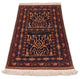 Afghan Teppich 150 x 100 cm - schwarz