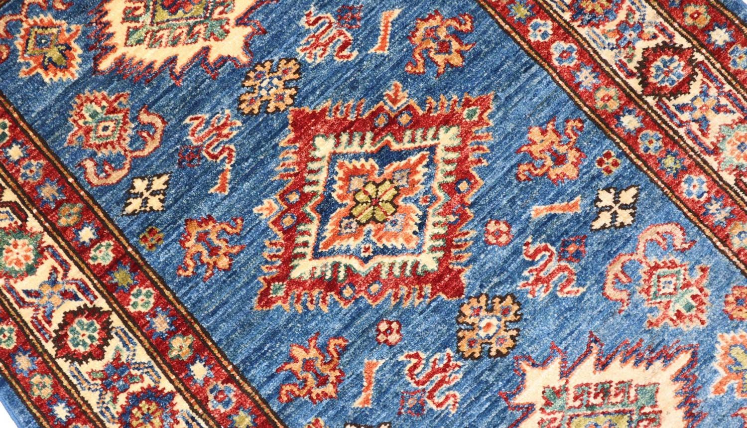 Ziegler Teppich - Kazak 118 x 82 cm - türkis