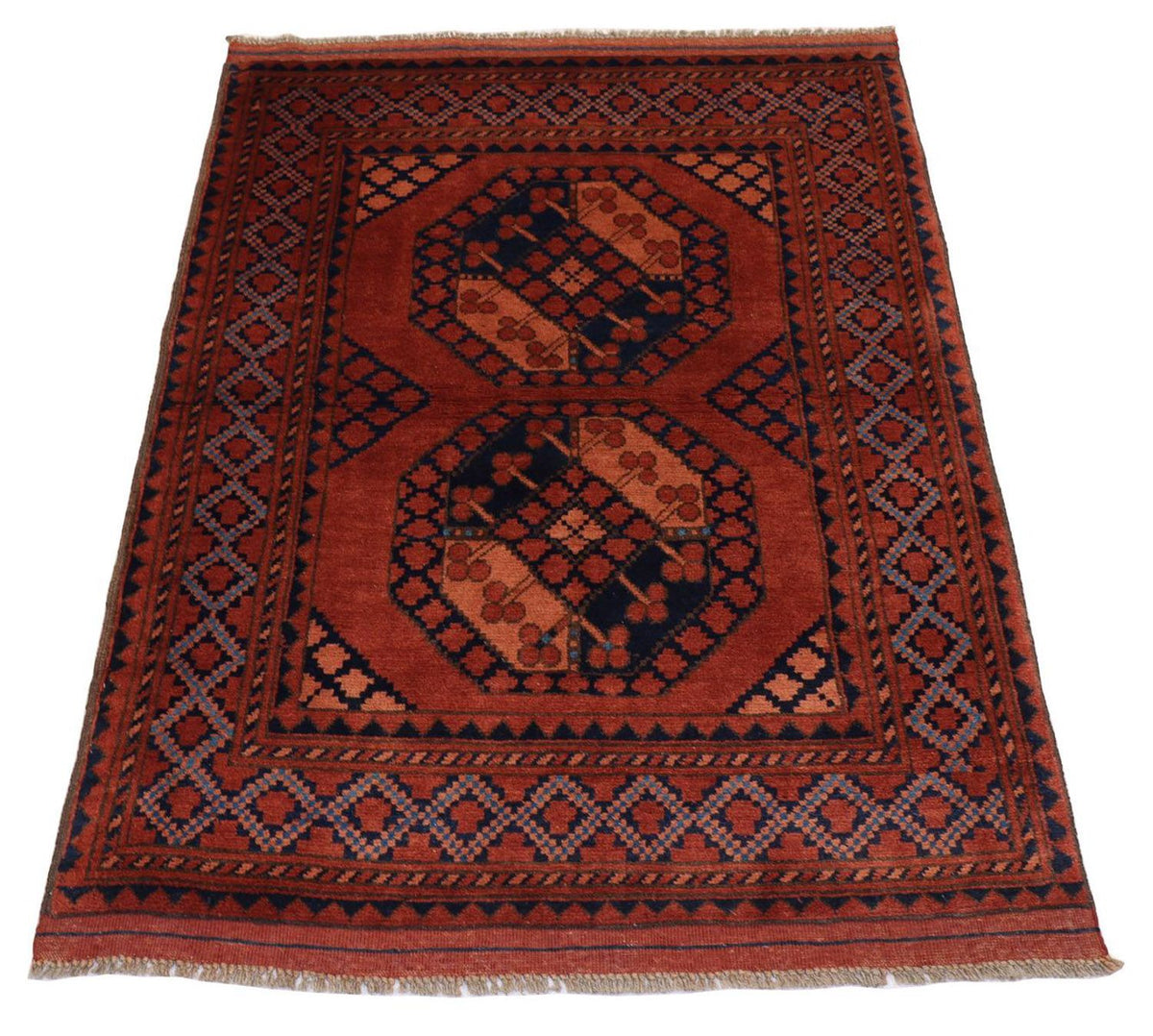 Afghan Teppich 120 x 92 cm - rot