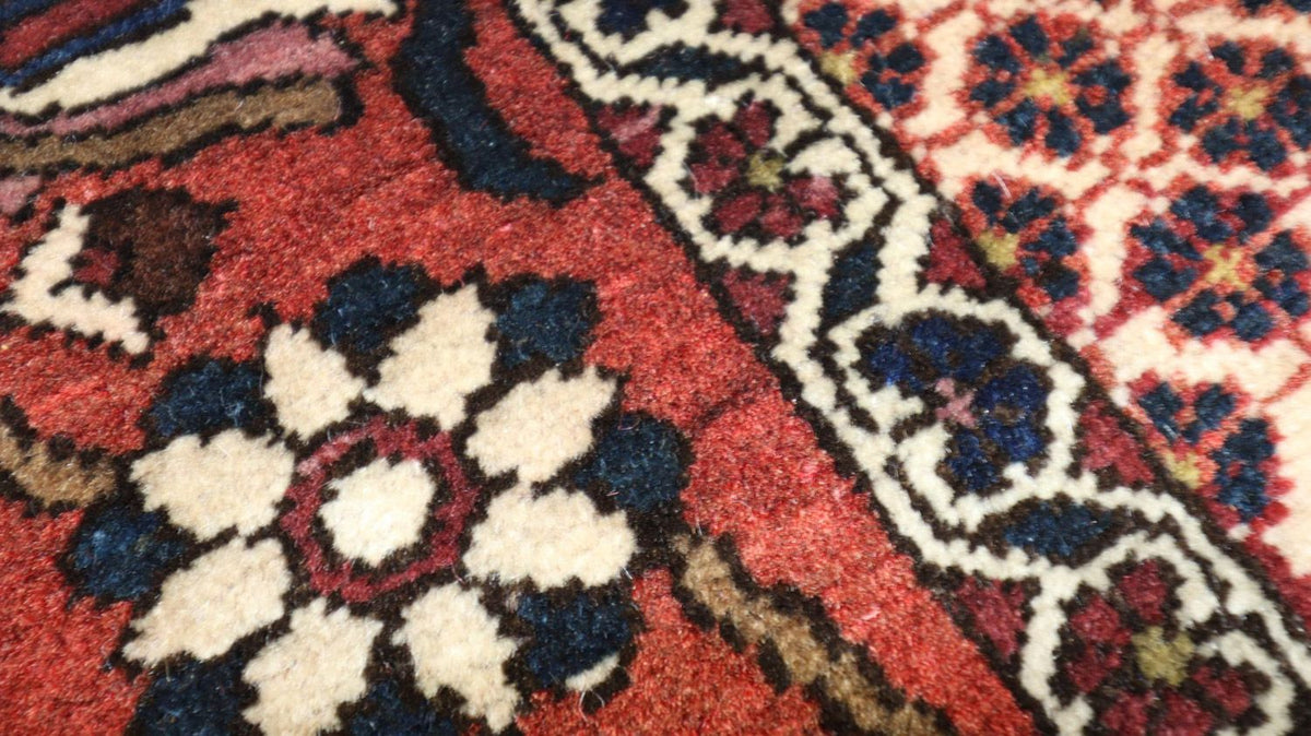 Perserteppich - Nomadic 204 x 142 cm - dunkelrot