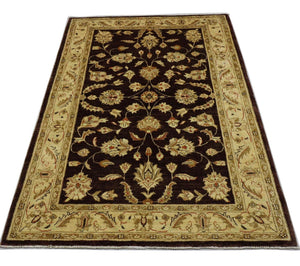 Ziegler Teppich 190 x 130 cm - dunkelbraun