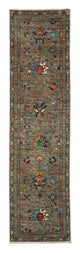 Ziegler Teppich 315 x 82 cm - olivgrün