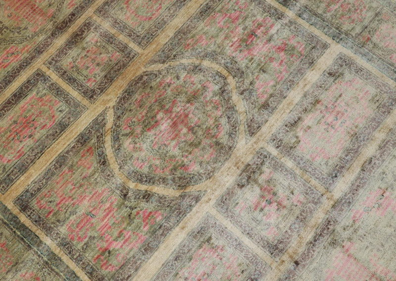 Ziegler Teppich 220 x 120 cm - olivgrün