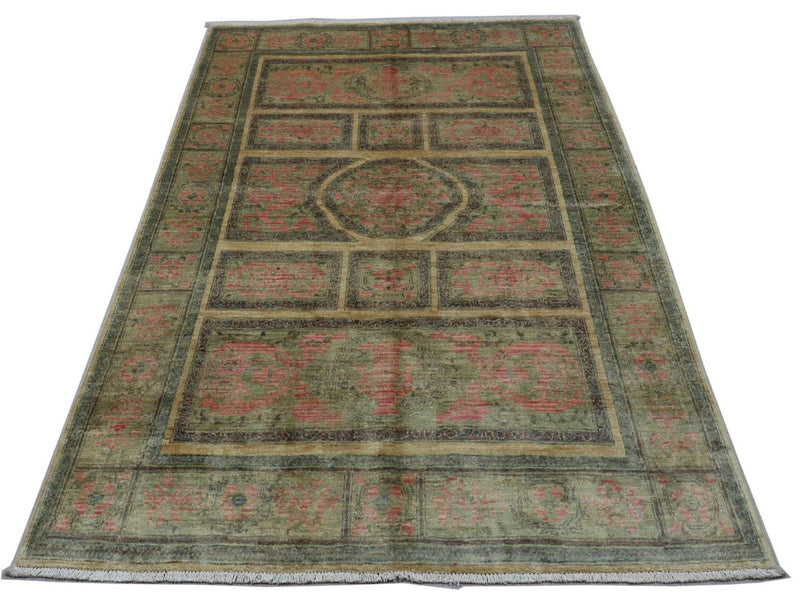 Ziegler Teppich 220 x 120 cm - olivgrün