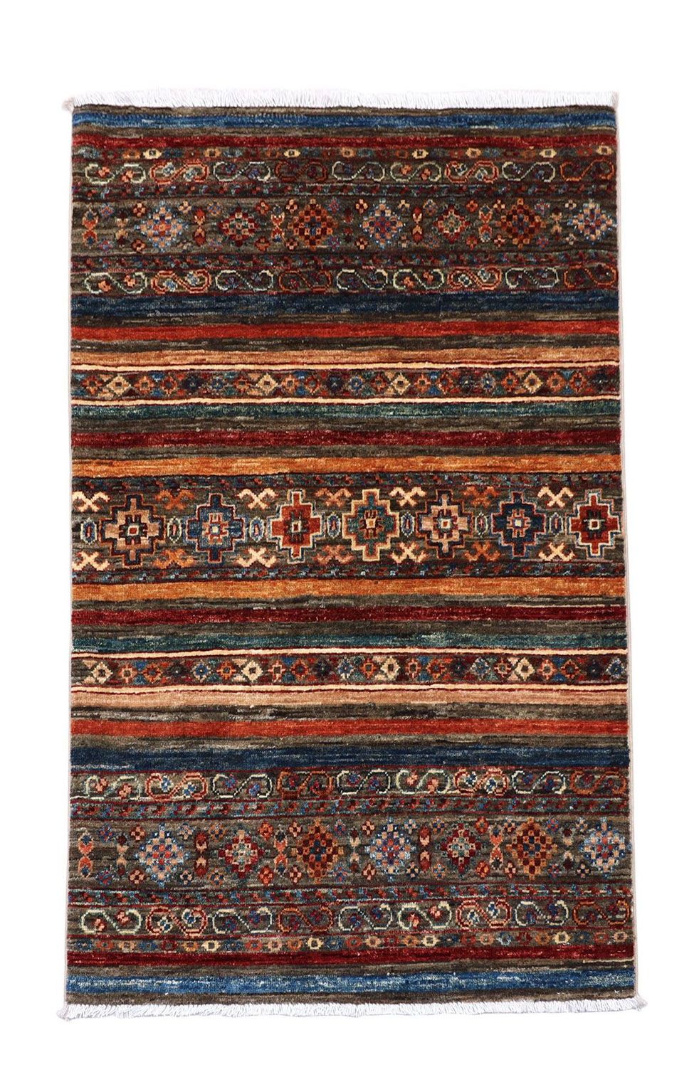 Ziegler Teppich 126 x 81 cm - mehrfarbig
