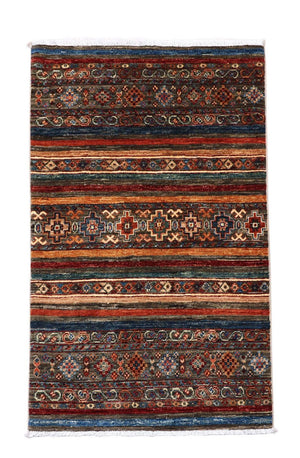 Ziegler Teppich 126 x 81 cm - mehrfarbig