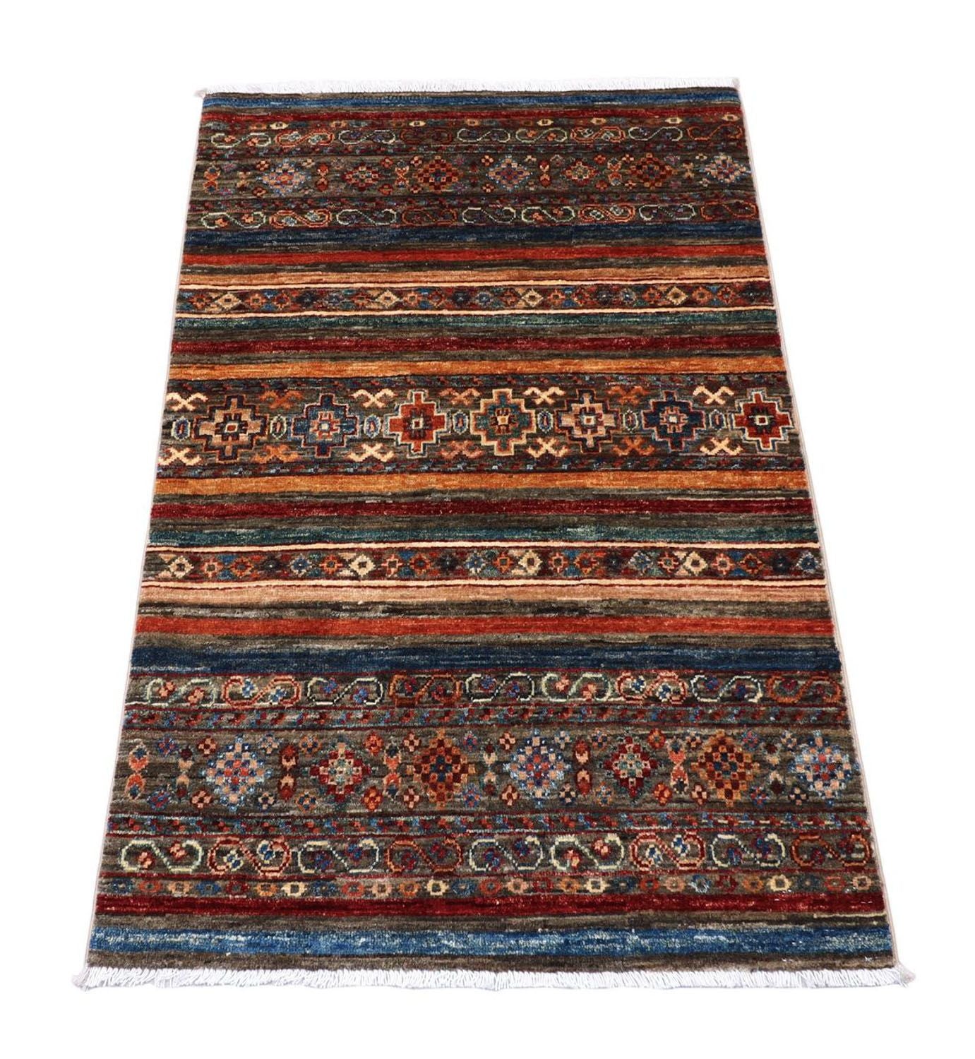 Ziegler Teppich 126 x 81 cm - mehrfarbig