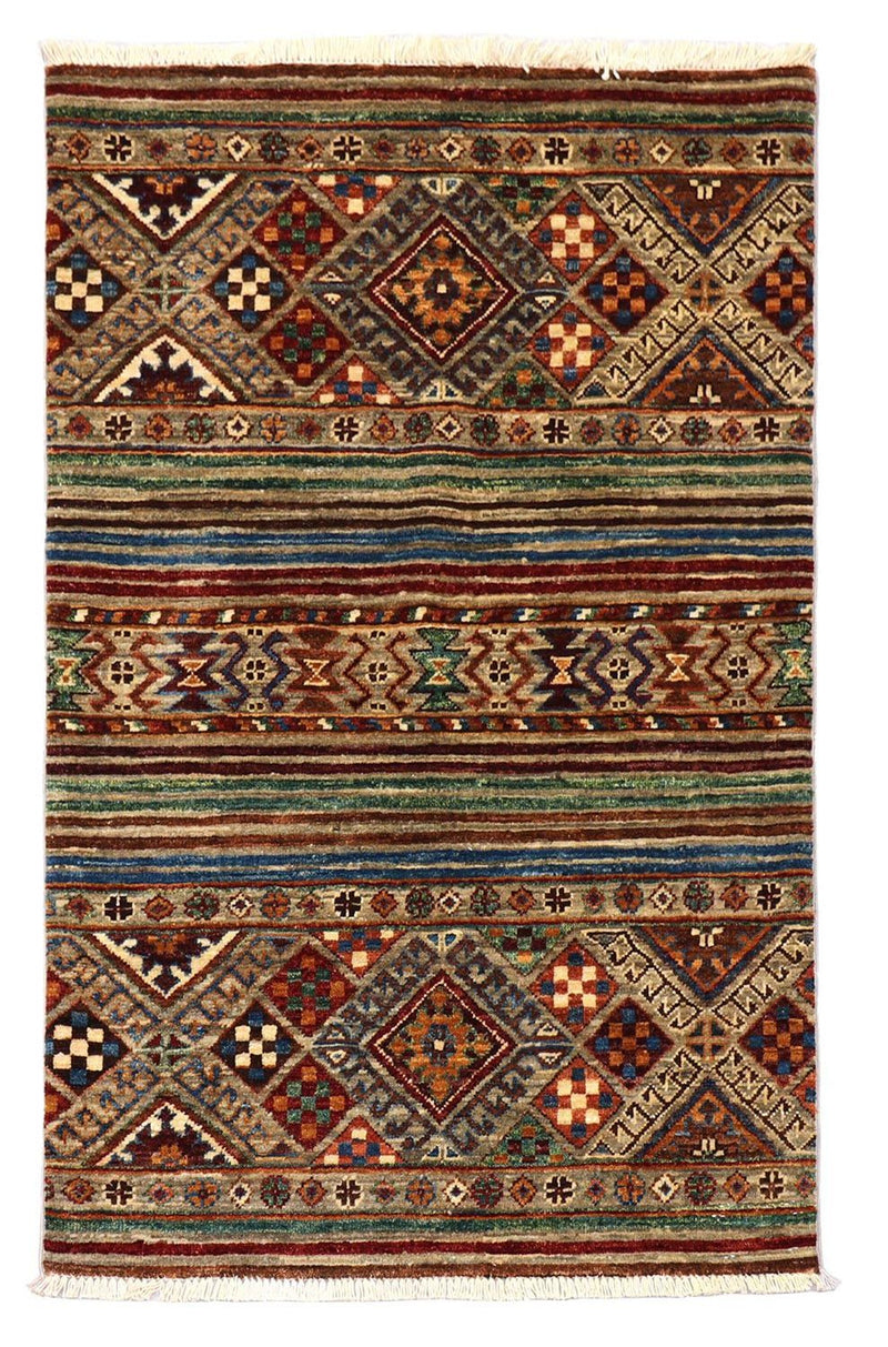Ziegler Teppich 126 x 82 cm - dunkelrot