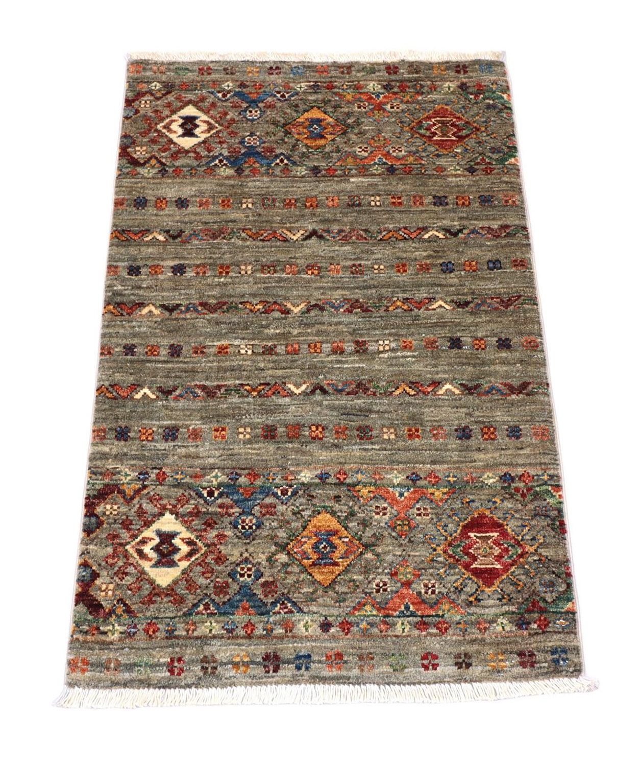 Ziegler Teppich 100 x 63 cm - grau