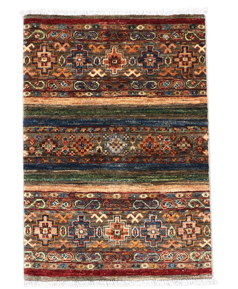 Ziegler Teppich 84 x 61 cm - mehrfarbig