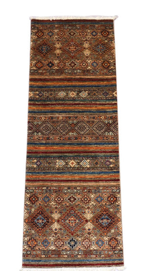 Ziegler Teppich 258 x 88 cm - hellbraun