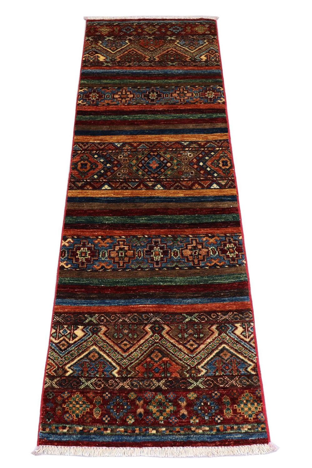 Ziegler Teppich 187 x 58 cm - mehrfarbig