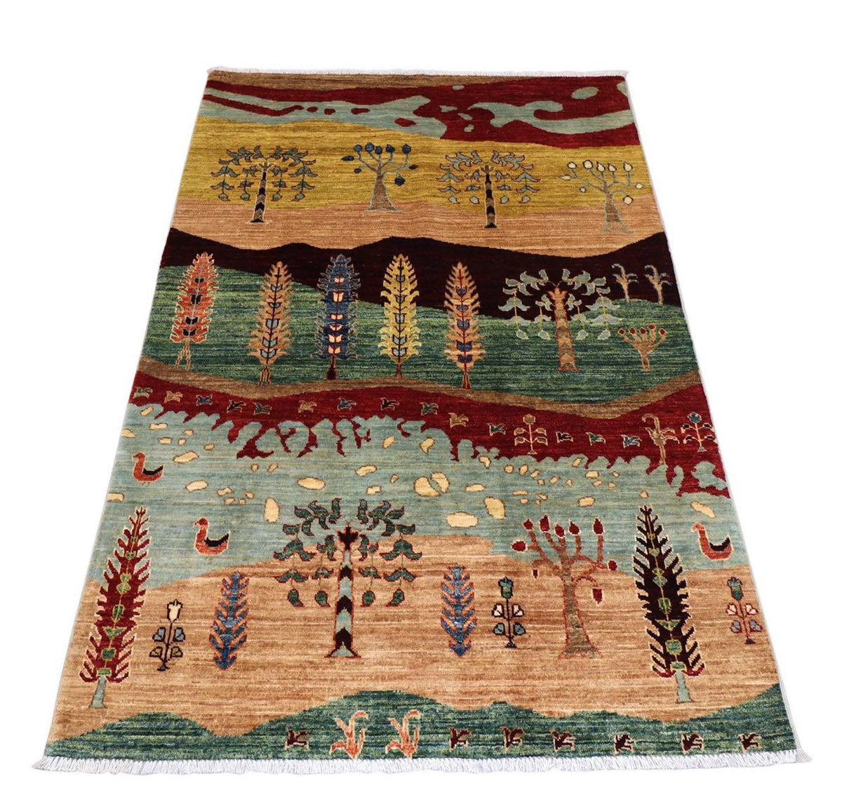 Ziegler Teppich 183 x 120 cm - mehrfarbig