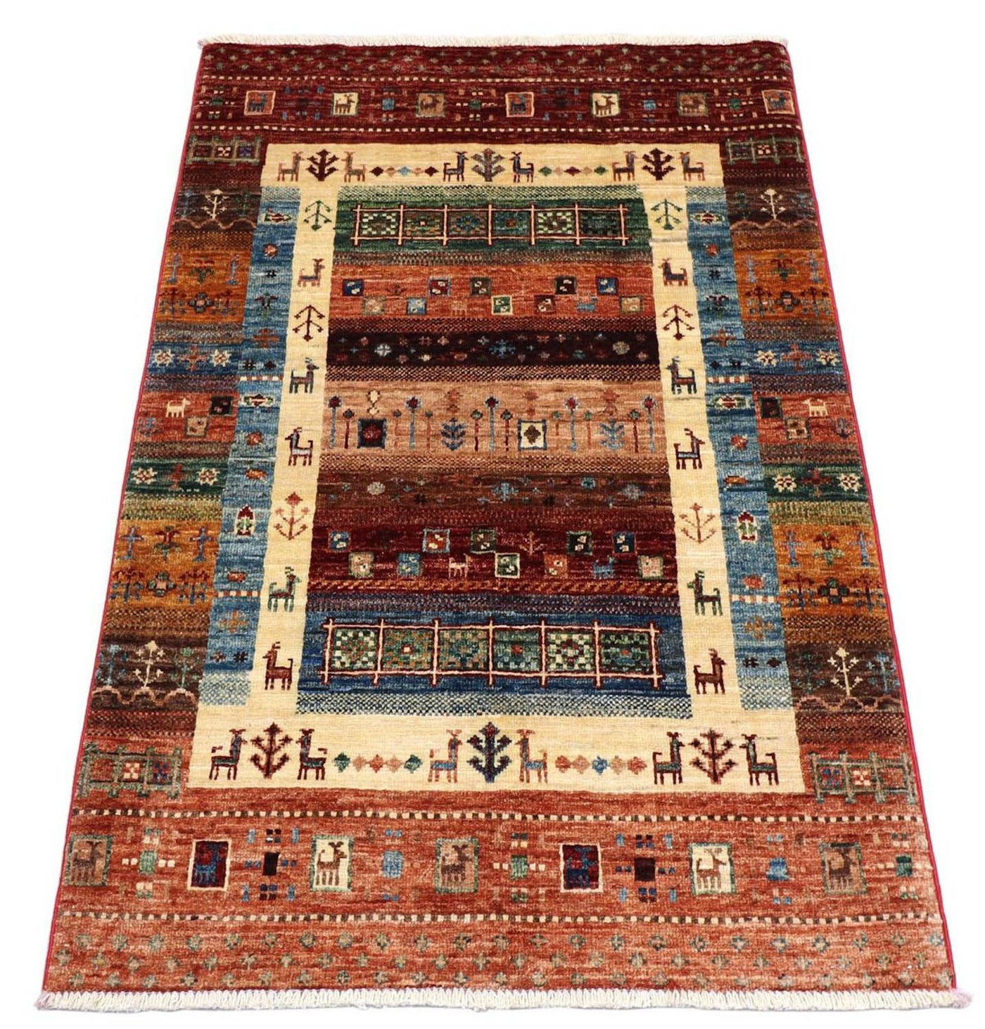 Ziegler Teppich 130 x 82 cm - hellrot