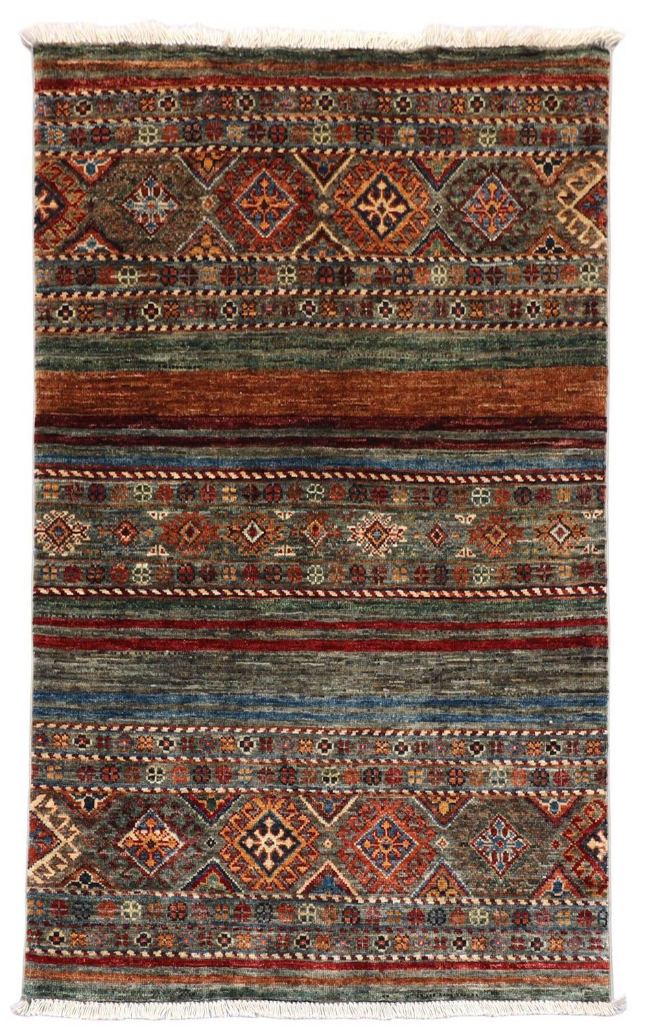 Ziegler Teppich 130 x 82 cm - dunkelrot