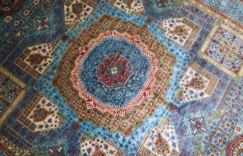 Ziegler Teppich 368 x 271 cm - türkis