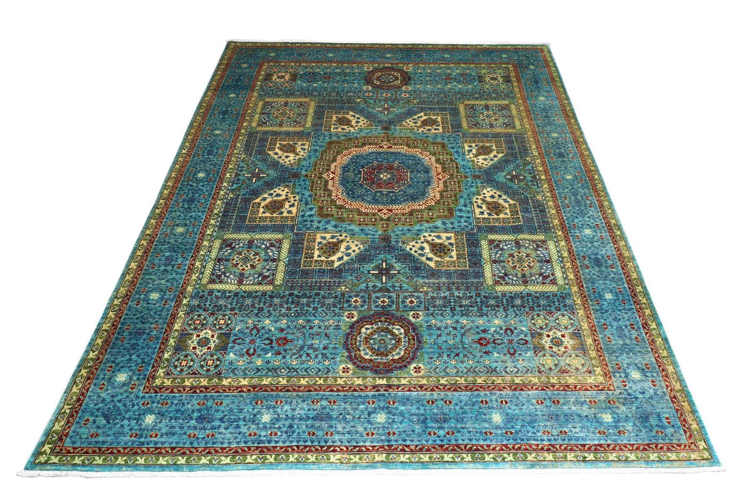 Ziegler Teppich 368 x 271 cm - türkis