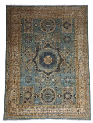 Ziegler Teppich 427 x 313 cm - blau