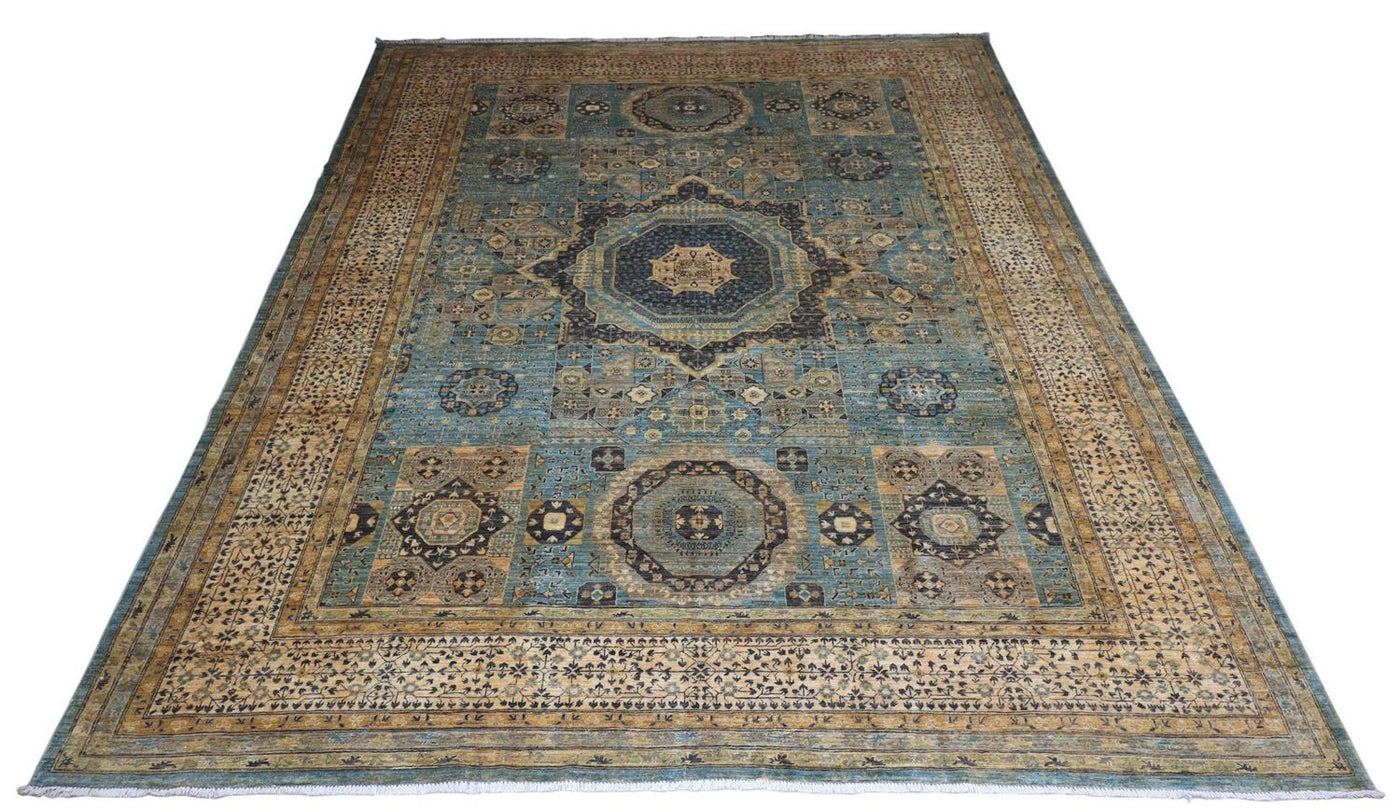 Ziegler Teppich 427 x 313 cm - blau