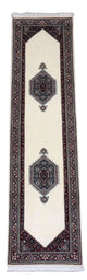Perserteppich - Bidjar 296 x 78 cm - hellbeige