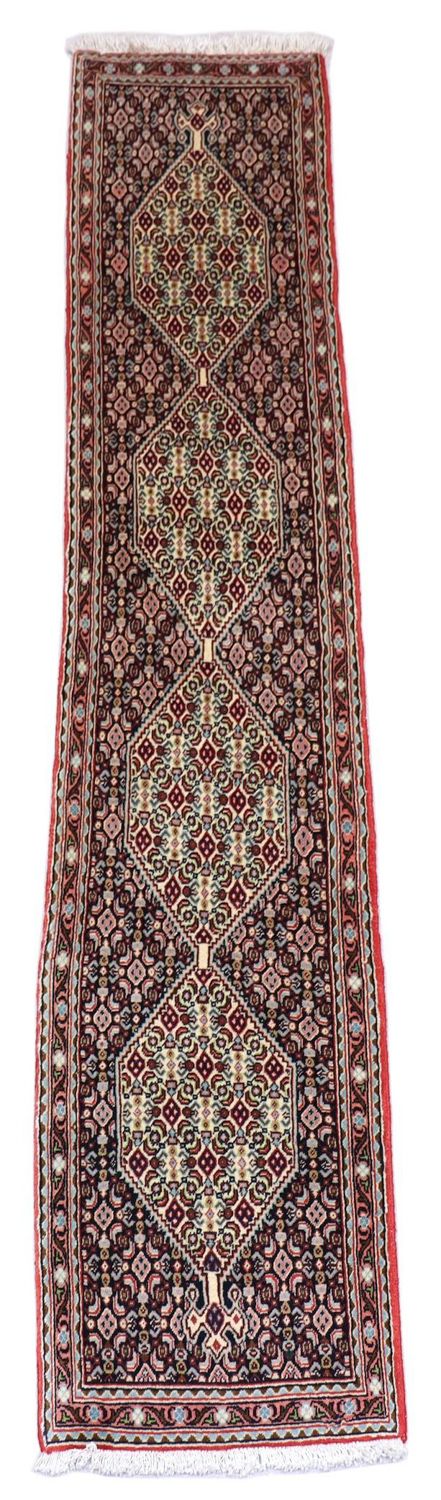 Perserteppich - Bidjar 238 x 50 cm - dunkelblau