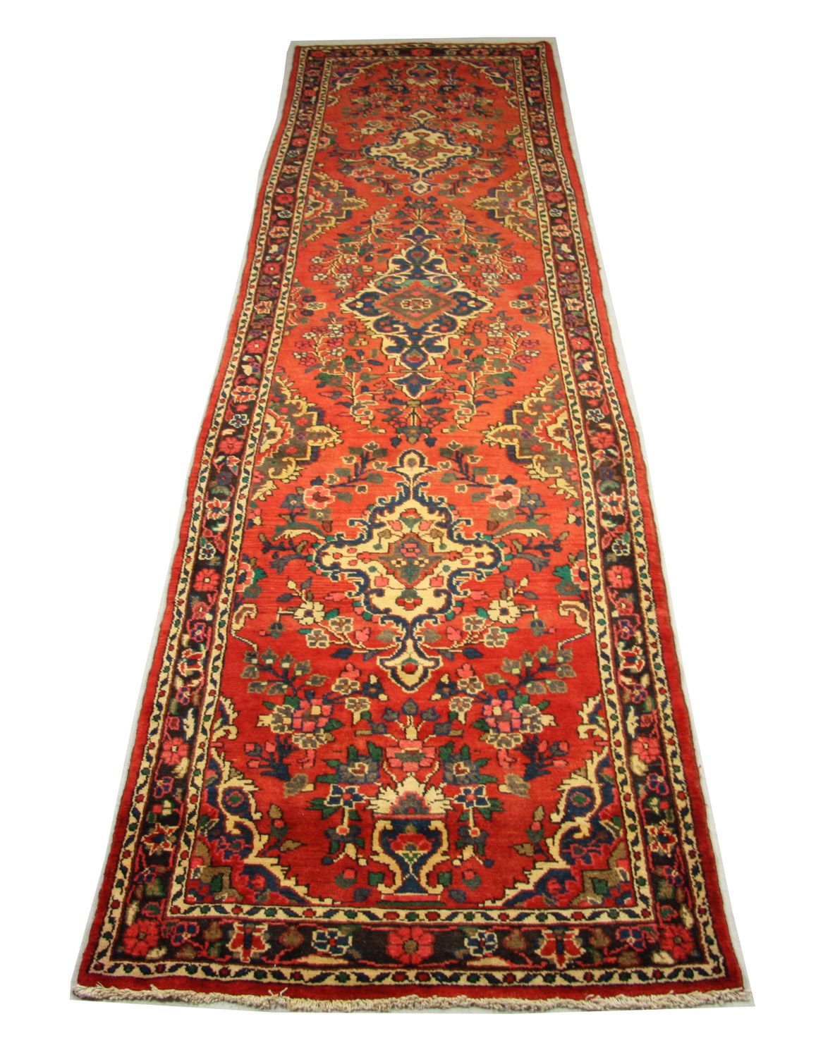 Perserteppich - Nomadic 453 x 113 cm - rot