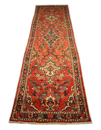 Perserteppich - Nomadic 453 x 113 cm - rot