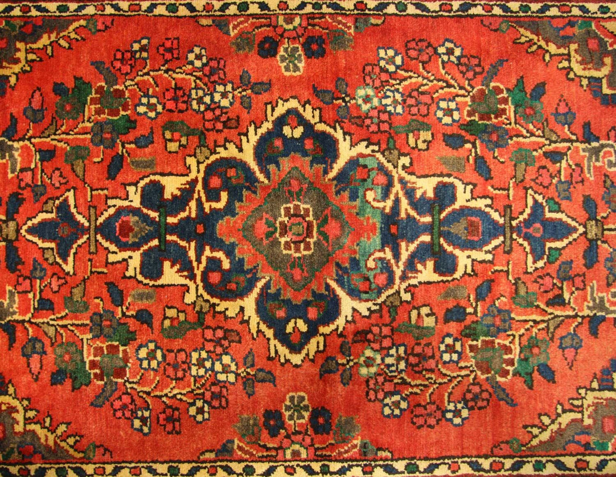 Perserteppich - Nomadic 453 x 113 cm - rot