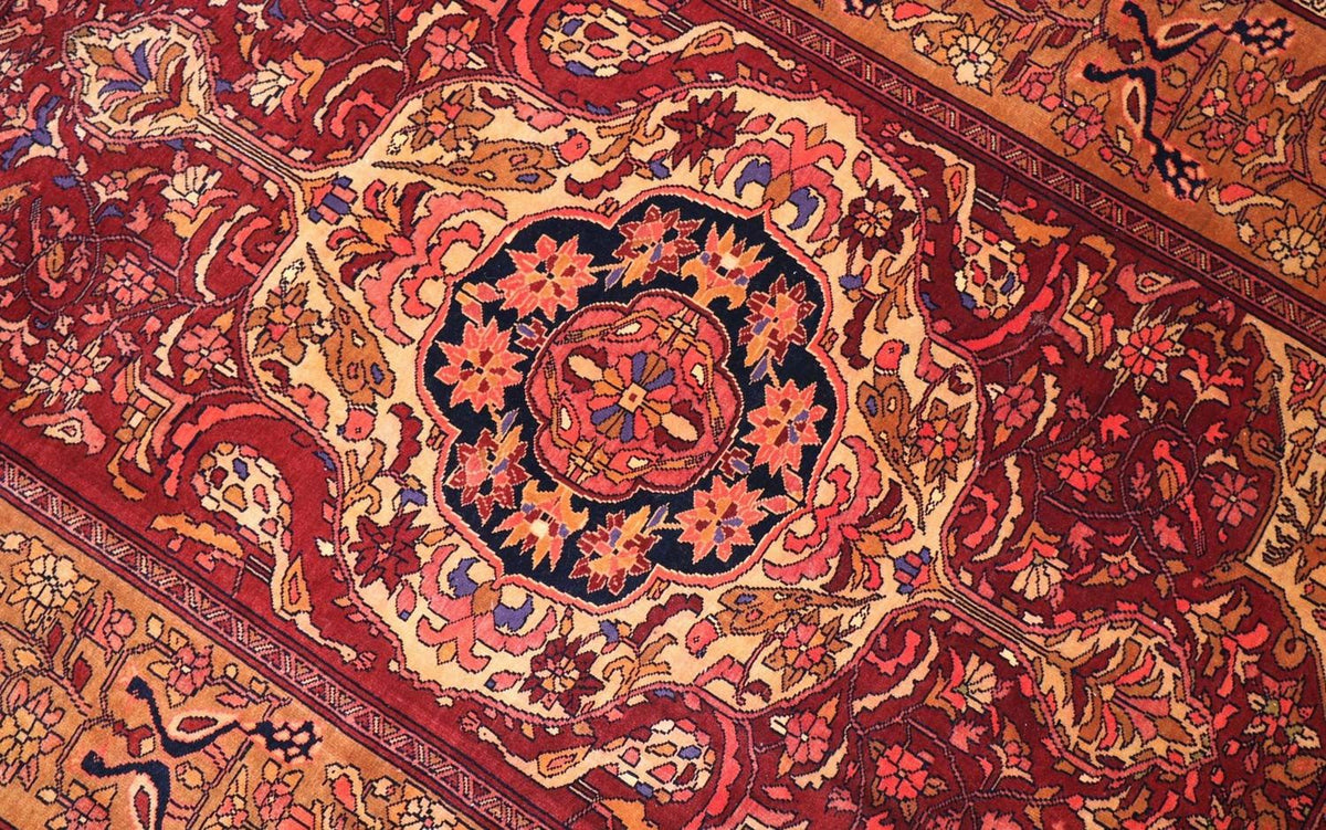 Seidenteppich - Afghan Seide 154 x 115 cm - rot