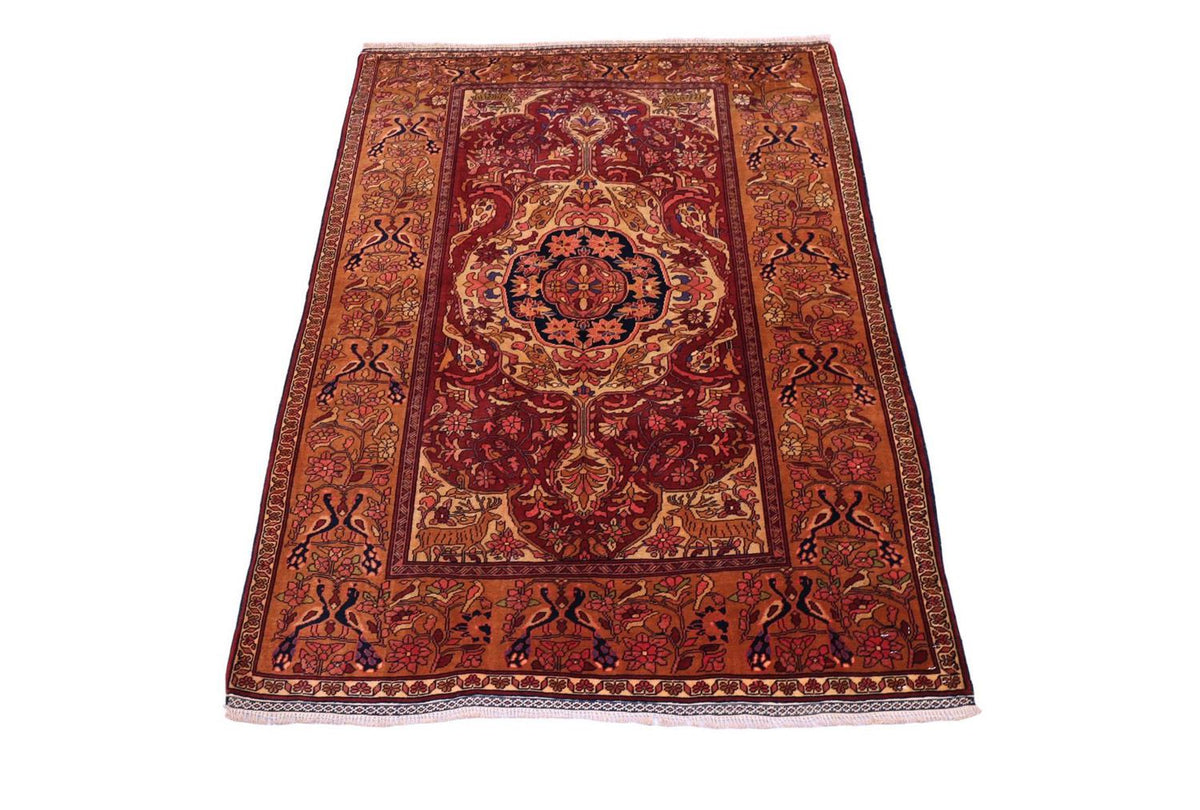 Seidenteppich - Afghan Seide 154 x 115 cm - rot